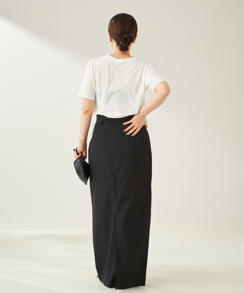 PAN/パン plage別注 LONG スカート　ホワイト PAN/パン 別注 LONG スカート（ロング・マキシ丈スカート