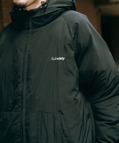Subciety（サブサエティ） ナイロンジャケット Nylon puff hooded jkt