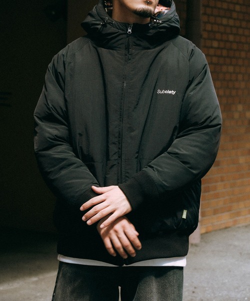Subciety（サブサエティ） ナイロンジャケット Nylon puff hooded jkt