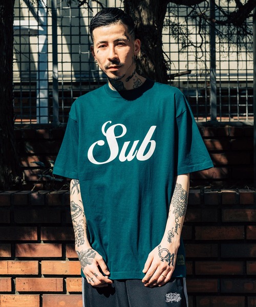「Subciety」 半袖Tシャツ MEDIUM ホワイト メンズ