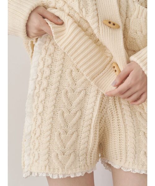 merry jenny（メリージェニー） パンツ frill knit shortpants