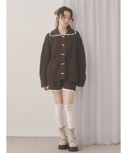 メリー merry jenny（メリージェニー） パンツ frill knit shortpants