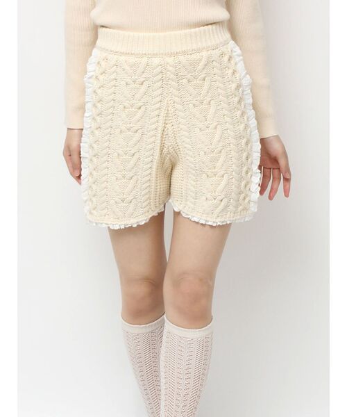merry jenny（メリージェニー） パンツ frill knit shortpants