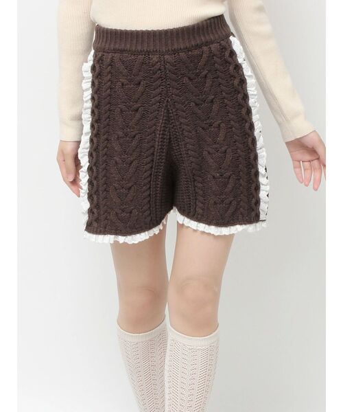 merry jenny（メリージェニー） パンツ frill knit shortpants