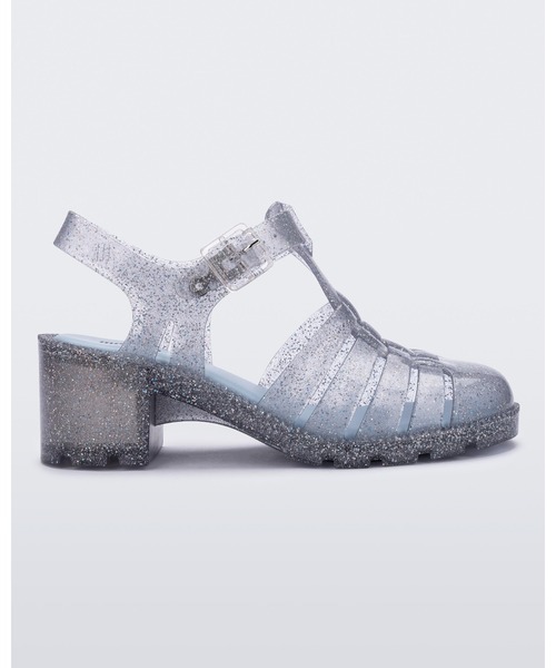 「melissa」 ヒールサンダル 35-36 シルバー レディース_画像2