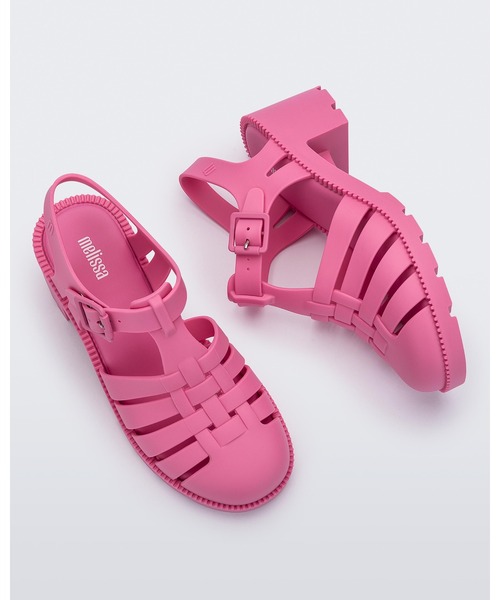 「melissa」 ヒールサンダル 35-36 シルバー レディース_画像9