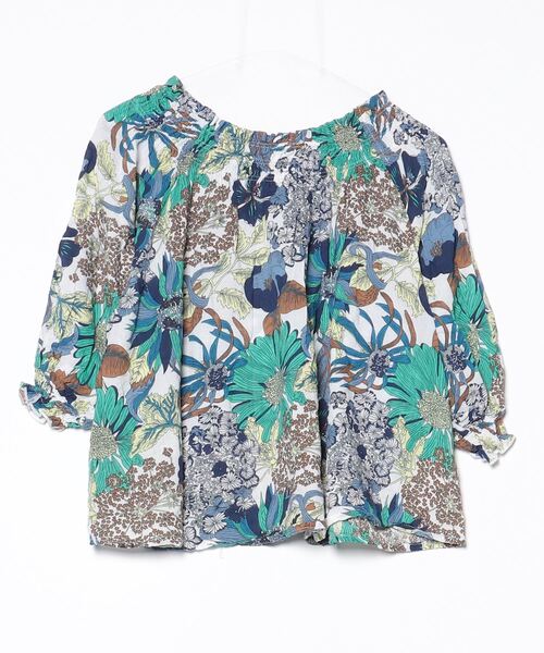 「Coquette」 半袖ブラウス - ブルー レディース_画像2