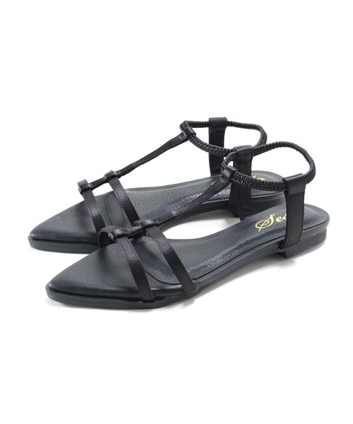「SESTO」 フラットサンダル M ブラック レディース_画像4