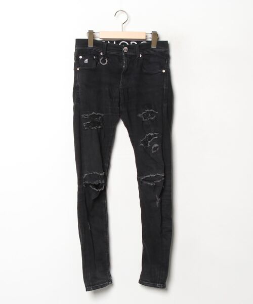 パンツ Buffalo bobs coating denim pants black Buffalo bobs coating denim pants black