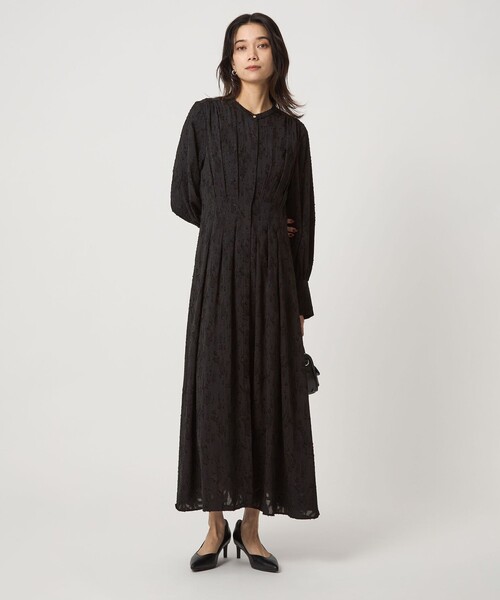 ☘️【新品】グリーンレーベルリラクシング ジャカードウエストタック ワンピース green label relaxing（グリーンレーベルリラクシング） ワンピース