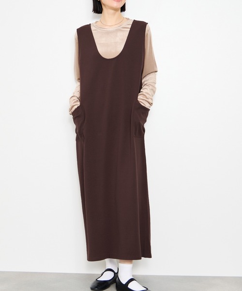 ジャンパースカート Idnes 2wayカットジョーゼットジャンスカ