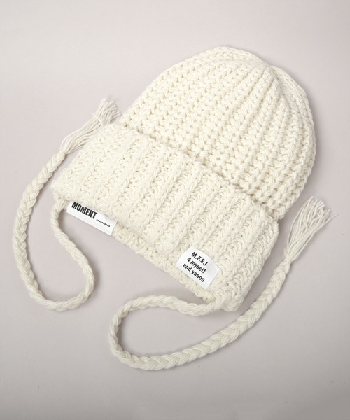 CA4LA（カシラ） ニット帽 ニットキャップ PIGTAIL KNIT メンズ