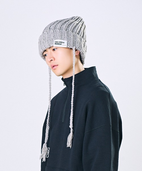 CA4LA（カシラ） ニット帽 ニットキャップ PIGTAIL KNIT メンズ