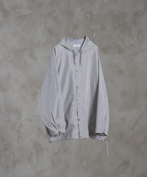 「ADRER」 マウンテンパーカー MEDIUM ライトグレー メンズ_画像2