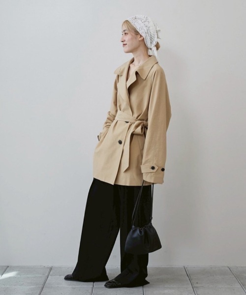 美品　トゥデイフル　ロングコート　トレンチコート　スプリングコート TODAYFUL/トゥデイフル]Spring Short Trench（トレンチコート