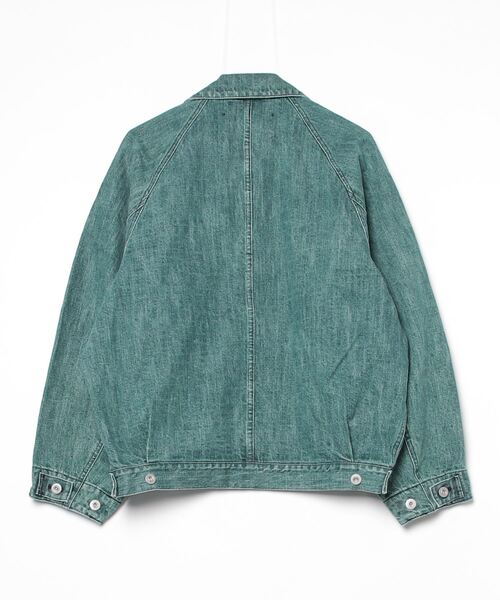デニムジャケット gジャン 「VOAAOV」 RANDOM CRUNCH DENIM Oversize Blouson - usedの画像
