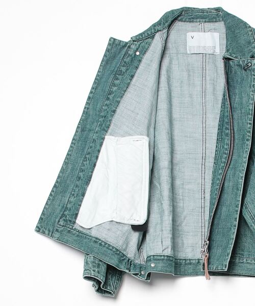 デニムジャケット gジャン 「VOAAOV」 RANDOM CRUNCH DENIM Oversize Blouson - usedの画像