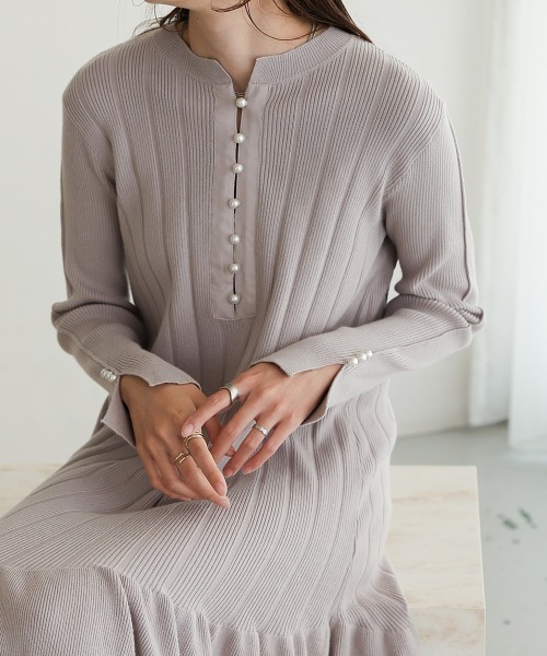 「Bab」 ニットワンピース M ブラック レディース_画像4