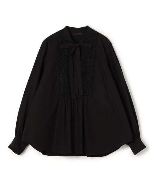 TOMORROW LAND collection ボウタイブラウス TOMORROWLAND collection ブラウス シャツ ブラックコンビネーション