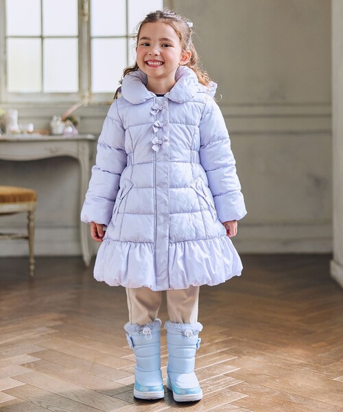 ANY（エニィ） ダウン アウター 「フード取り外し/洗濯機可能」Aライン