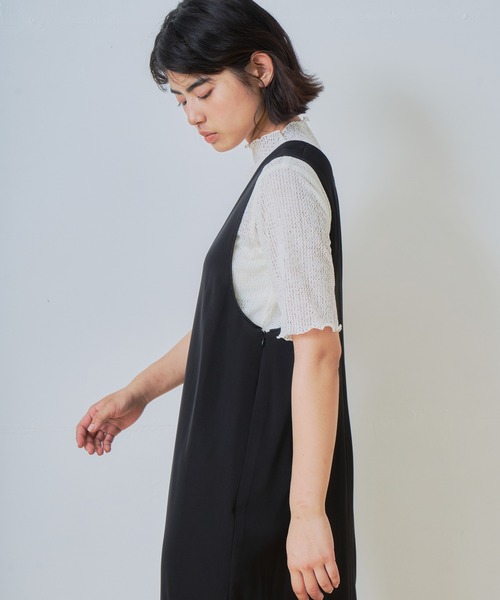 WHYTO（ホワイト） ワンピース 「WHYTO. / ホワイト」Uネックコクーン 