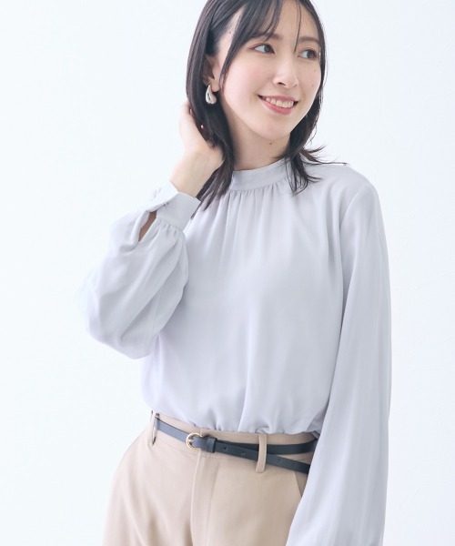 slattgir（スラットジール） ブラウス シャツ 高身長 裏起毛あったか