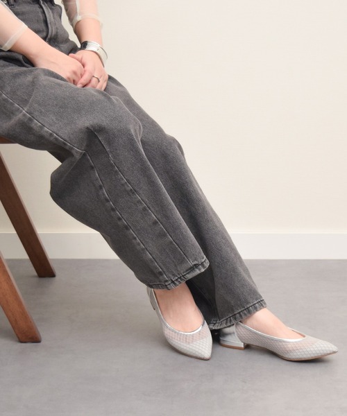 「PARADIS COULEUR」 フラットパンプス 24 ブラック系その他 レディース_画像7