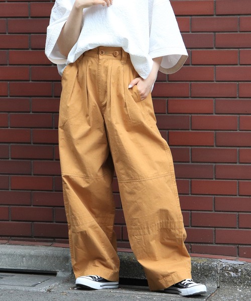 「DOUBLE NAME」 パンツ FREE ネイビー レディース_画像2