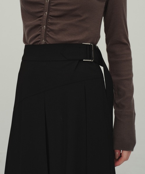 CITY TOKYO スカート Asymmetry Tuck Skirt/アシンメトリータックス