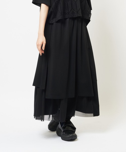 gomme（ゴム） スカート レギンスレイヤードスカート : ZOZOTOWN Yahoo