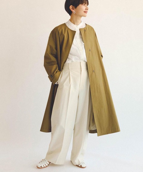 レディースファッション 「JOURNAL STANDARD」 ノーカラーコート 