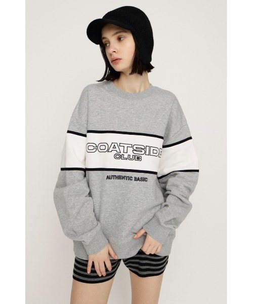 SLY（スライ） トレーナー スウェット BLOCKING LINE LOGO SW TOPS 