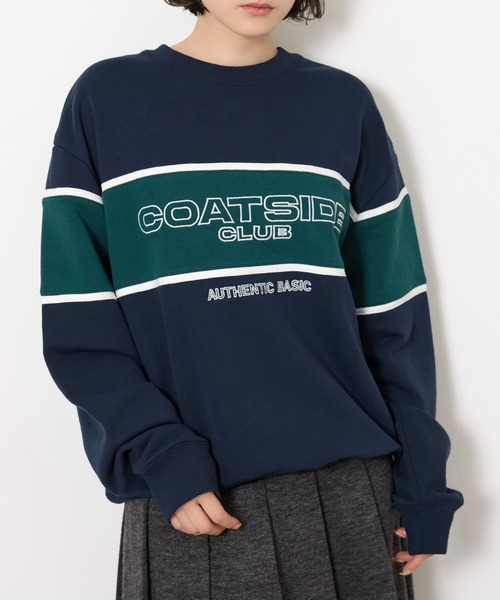 トレーナー/スウェット SLY 4XL SW TOPS SLY（スライ） トレーナー スウェット BLOCKING LINE LOGO SW TOPS