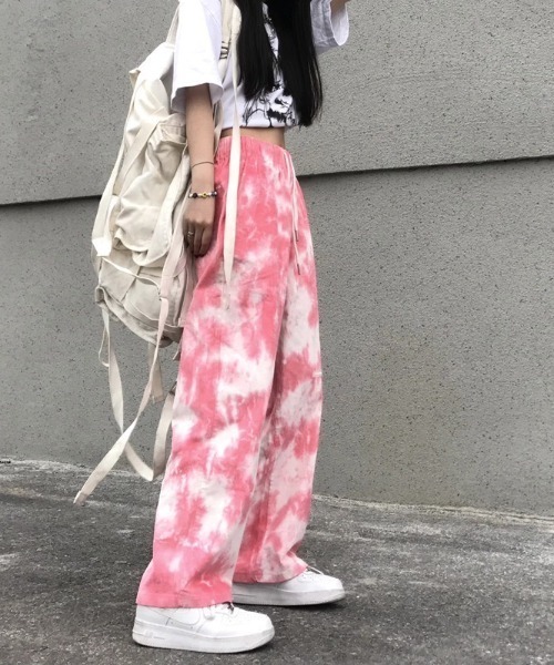 「almo」 「sheenadel ray」イージーパンツ FREE サックスブルー レディース_画像2