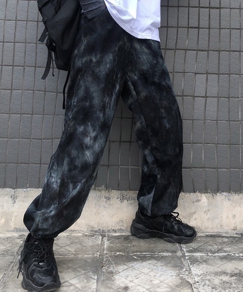 「almo」 「sheenadel ray」イージーパンツ FREE サックスブルー レディース_画像3