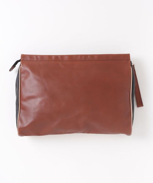 「MySuelly」 ワンポイントクラッチバッグ - ブラウン レディース_画像2
