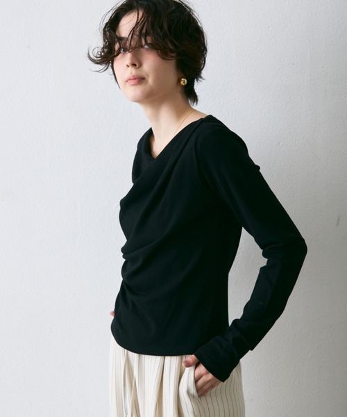 Trish（トリッシュ） tシャツ テレコドレープロンT レディース