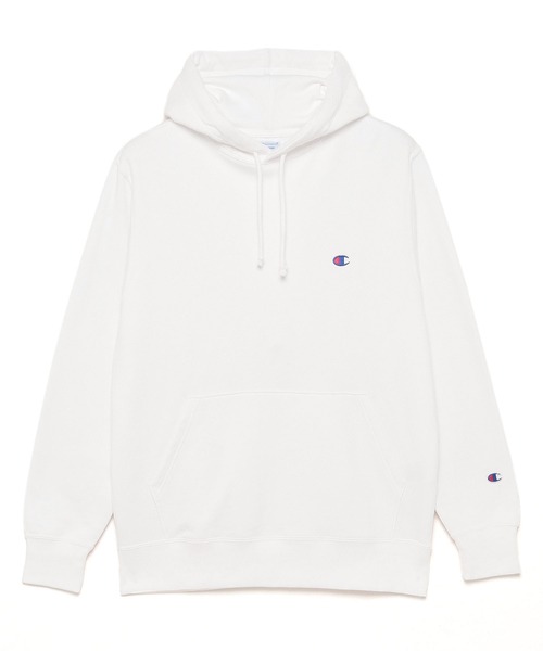 「Champion」 プルオーバーパーカー M ホワイト メンズ_画像4