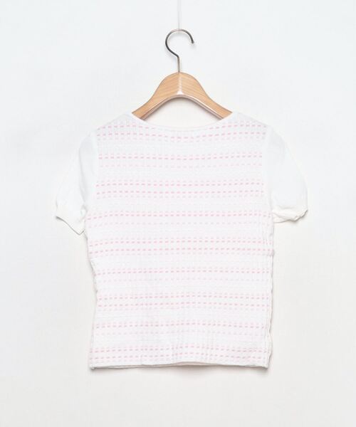 美品 クレージュ 半袖ロゴニット 38サイズ courreges（クレージュ） 半袖ニット 38 ホワイト レディース