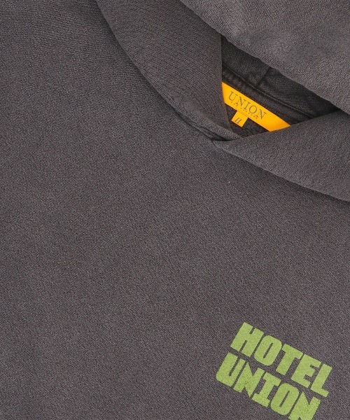 「UNION（UNION TOKYO）」 プルオーバーパーカー LARGE ブラック メンズの画像