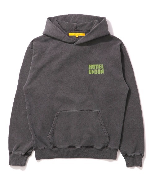 「UNION（UNION TOKYO）」 プルオーバーパーカー LARGE ブラック メンズの画像