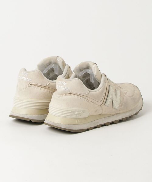 「New Balance」 ローカットスニーカー 23.5cm ベージュ レディース