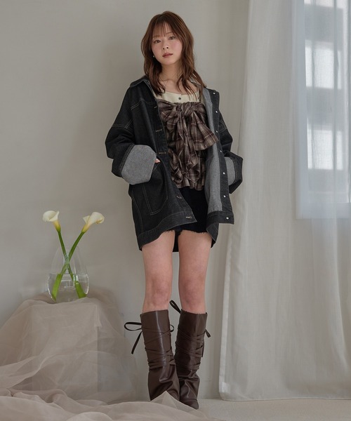 mideal（マイディール） デニムジャケット gジャン denim over jacket