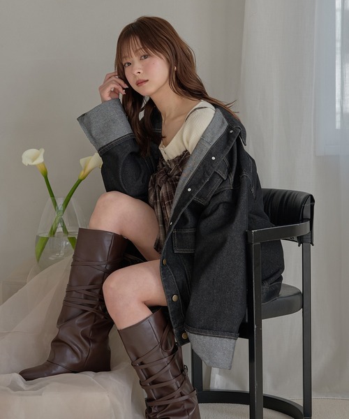 mideal（マイディール） デニムジャケット gジャン denim over jacket