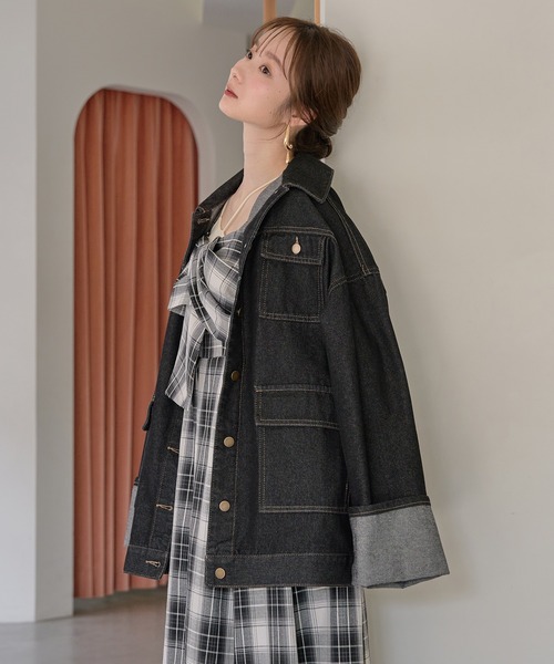 mideal（マイディール） デニムジャケット gジャン denim over jacket