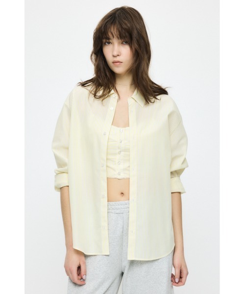 MOUSSY（マウジー） アンサンブル OVER シャツ ＆ ビスチェ セット