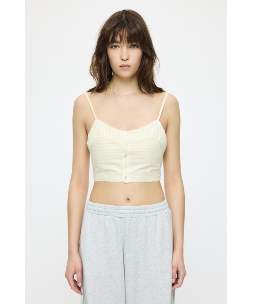 MOUSSY（マウジー） アンサンブル OVER シャツ ＆ ビスチェ セット