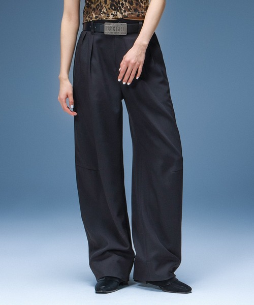 X-girl（エックスガール） スラックス パンツ BARREL LEG SLACKS