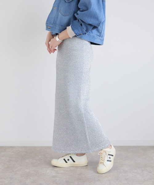 「journal standard L'essage」 ロングスカート - ブラック レディース_画像2