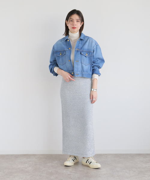 「journal standard L'essage」 ロングスカート - ブラック レディース_画像6